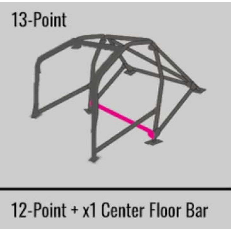 Cusco SFTY21 2-Pssgr 13-Point BLK DASH-THRU Roll Cage Subaru 93-00 Toyota Supra JZA80| S/O/No Cancel
