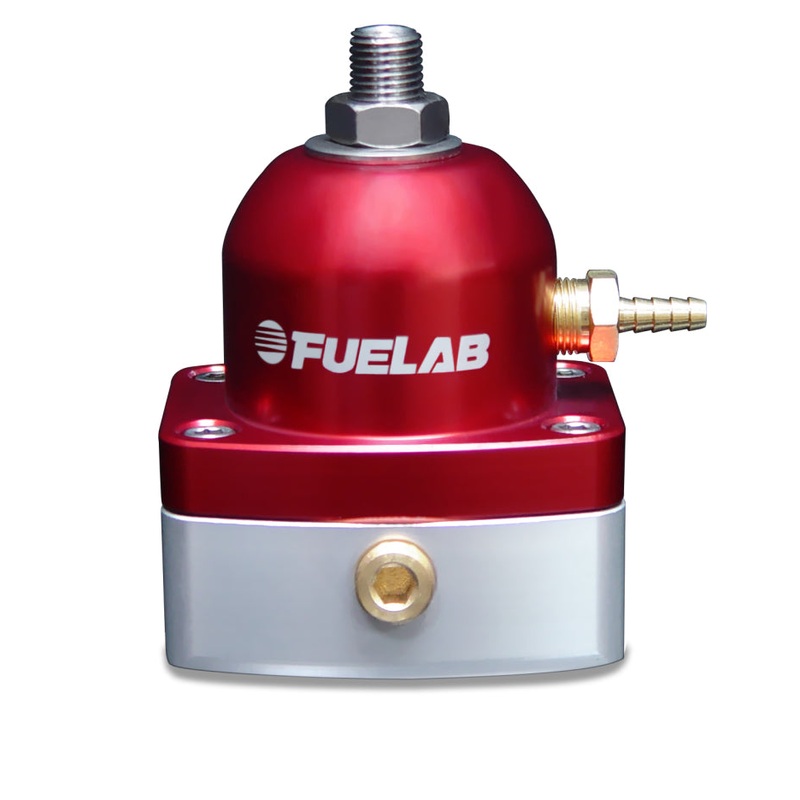 Fuelab 535 EFI Adjustable Mini FPR 25-90 PSI (2) -6AN In (1) -6AN Return – Red