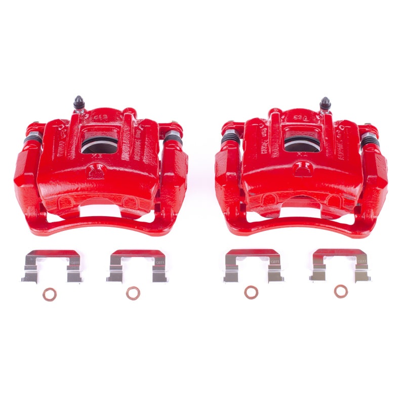Power Stop 13-16 Hyundai Santa Fe Sport Front Red Calipers w/Brackets – Pair