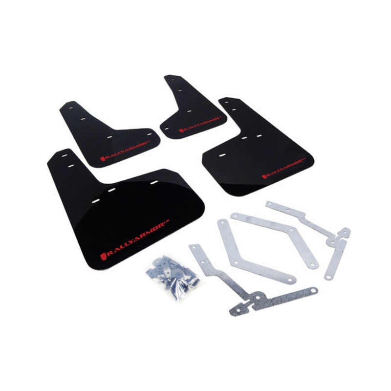 Rally Armor 2012-17 Ford Focus, ST & 2016+ RS Mud Flap Red Logo
