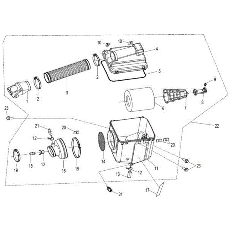 Top Cover Air Filter by CF Moto