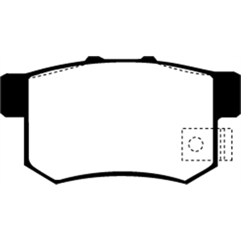 EBC 02-04 Honda CR-V 2.4 Greenstuff Rear Brake Pads