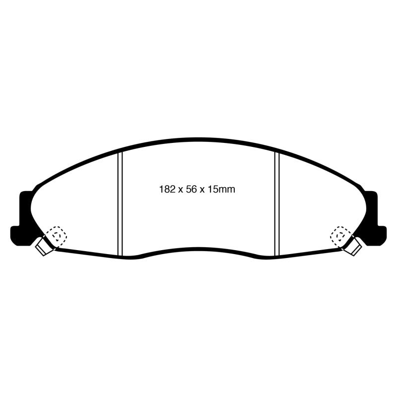 EBC 05-08 Pontiac Grand Prix 5.3 Greenstuff Front Brake Pads