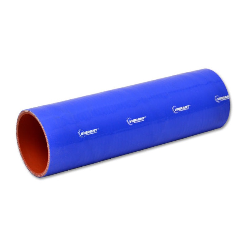 Vibrant 4 Ply Reinforced Silicone Straight Hose Coupling – 1.75in I.D. x 12in long (BLUE)