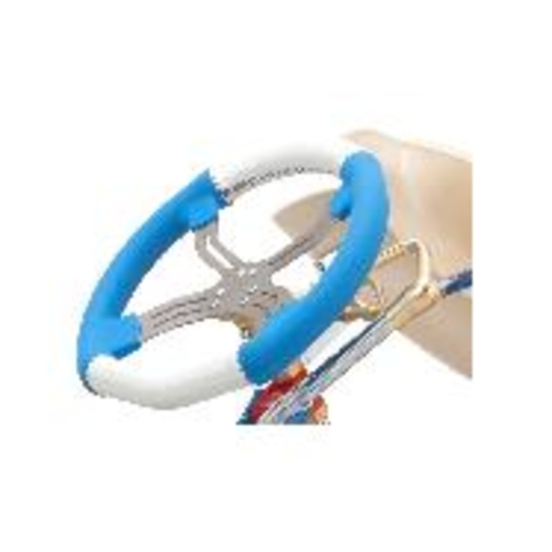 0083.ES OTK EOS 6 Hole Four Spoke Steering Wheel with High Grip Hand Material