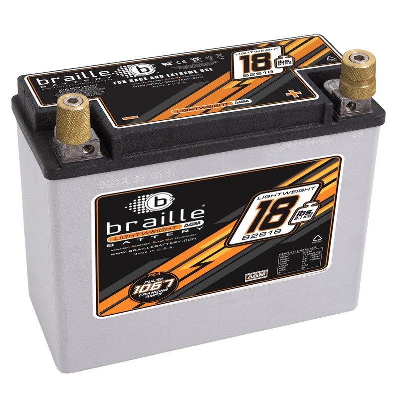 Braille Lightweight AGM battery – 18lbs