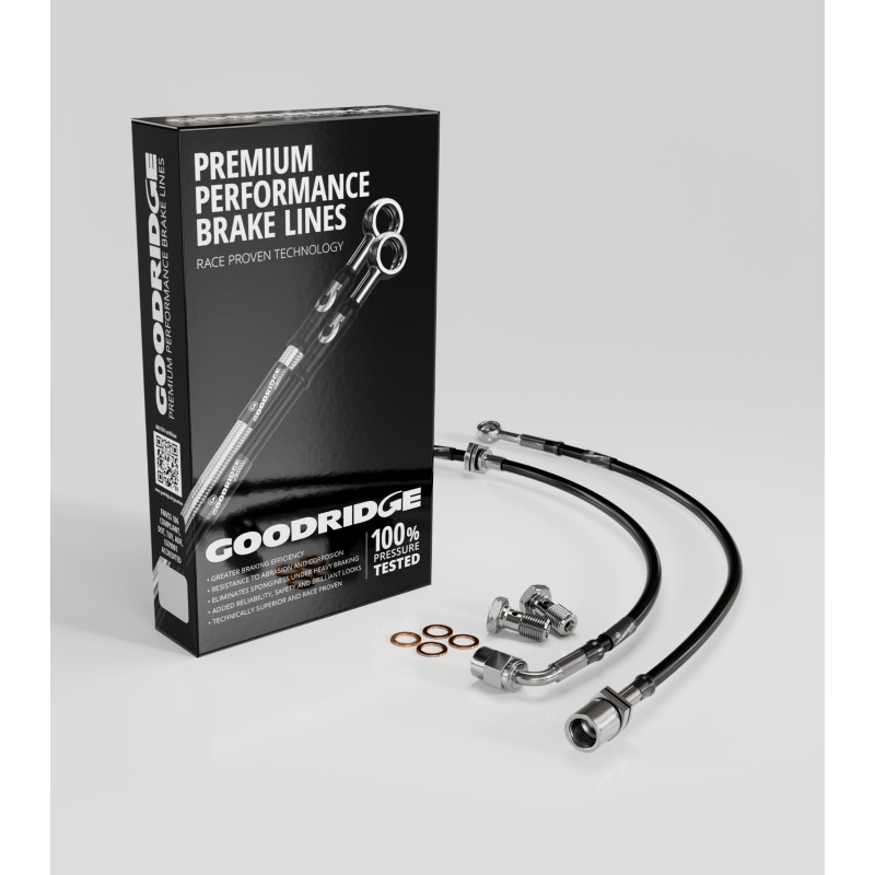 Goodridge 89-98 Nissan 240SX/300ZX Stainless Steel Front Brake Lines
