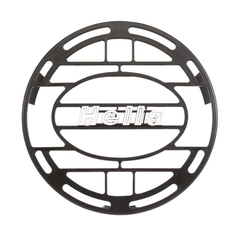 Hella Stone Shield Round Plastic Black Hella Logo Light Cover