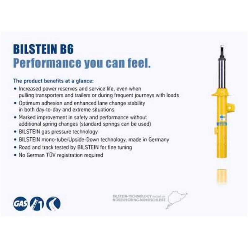 Bilstein B6 09-15 Honda Pilot Front Right Twintube Strut Assembly