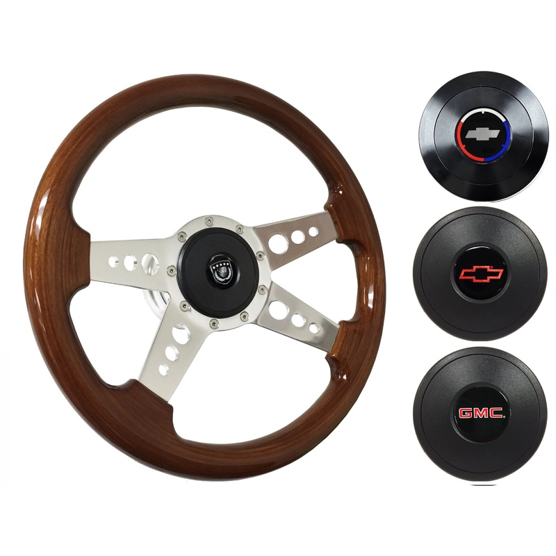 1974-94 Chevy Truck, GMC Steering Wheel Kit | Mahogany Wood | ST3082