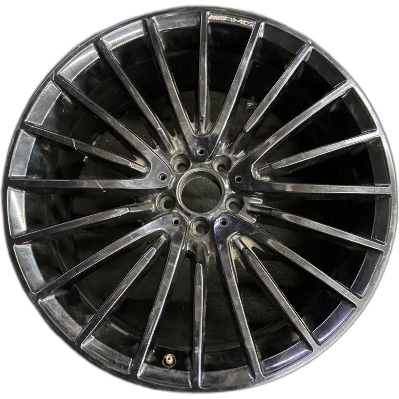 21″ MERCEDES S-CLASS 21 223 Type S models Sedan 21×9 5 V spoke machined face with black accent Original OEM Wheel Rim