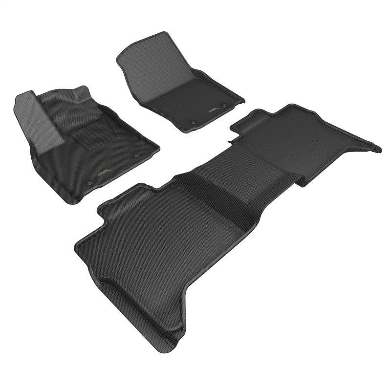 3D MAXpider 2022+ Toyota Tundra Crew Max Kagu 1st & 2nd Row Floor Liner – Black