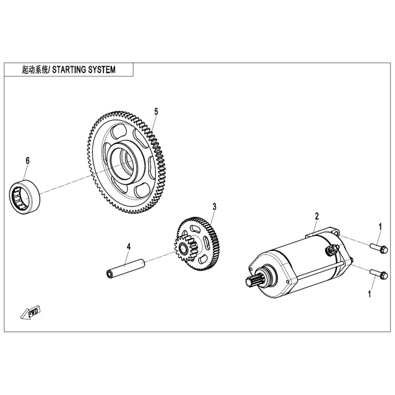 Starter Dual Gear by CF Moto