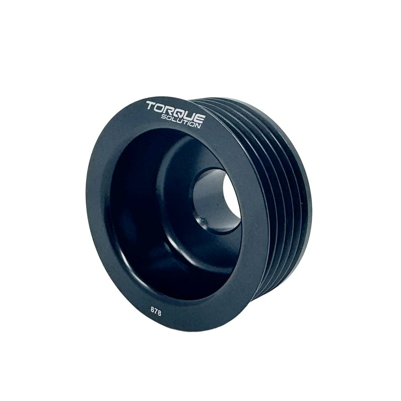 Torque Solution [06-14 WRX, 07-21 STI] Lightweight Alternator Pulley-Black | TS-SU-878