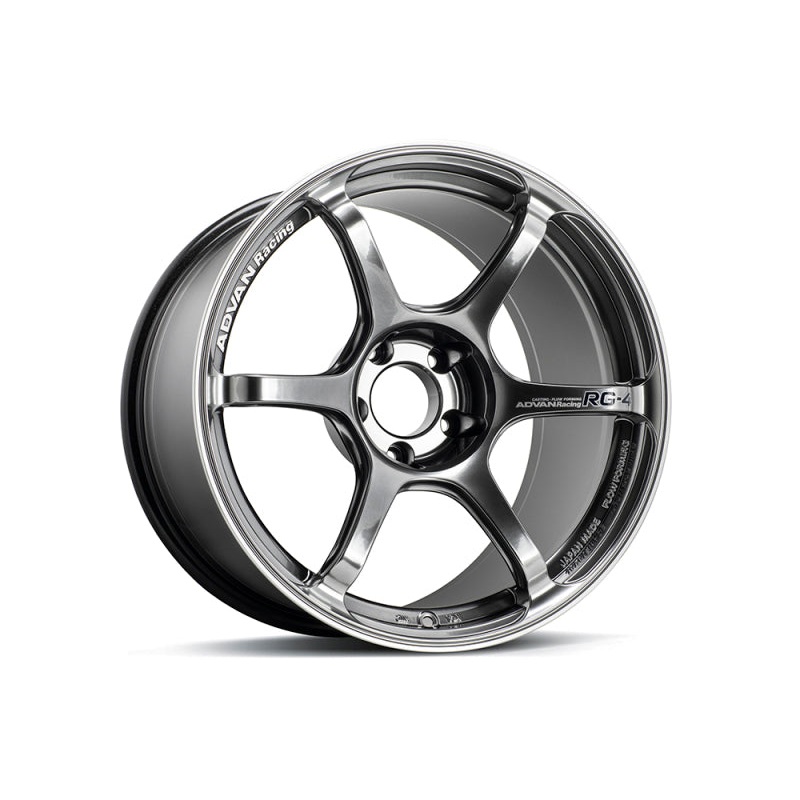 Advan RG-4 18×7.5 +47 5-112 Racing Hyper Black & Ring Wheel