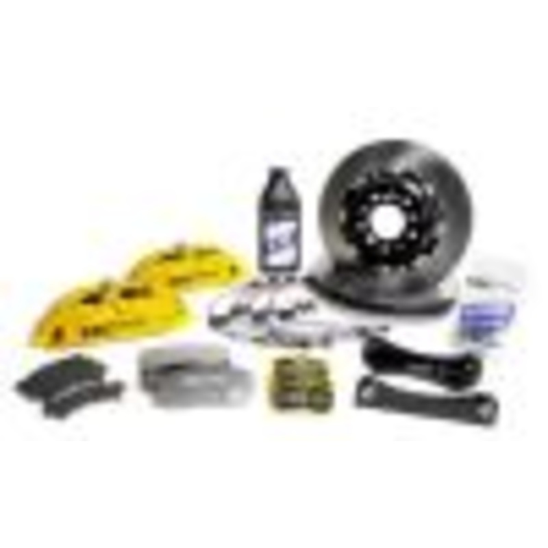 EBC Racing 01-13 Mini Cooper S R53/R56 1.6L Yellow Apollo-4 Calipers 330mm Rotor Front Big Brake Kit