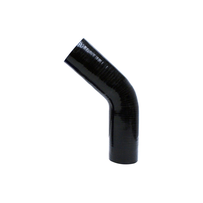 HPS 2-9/16″ 4-ply Reinforced Silicone 45 Degree Elbow Coupler | Universal (HTSEC45-256-BLK)