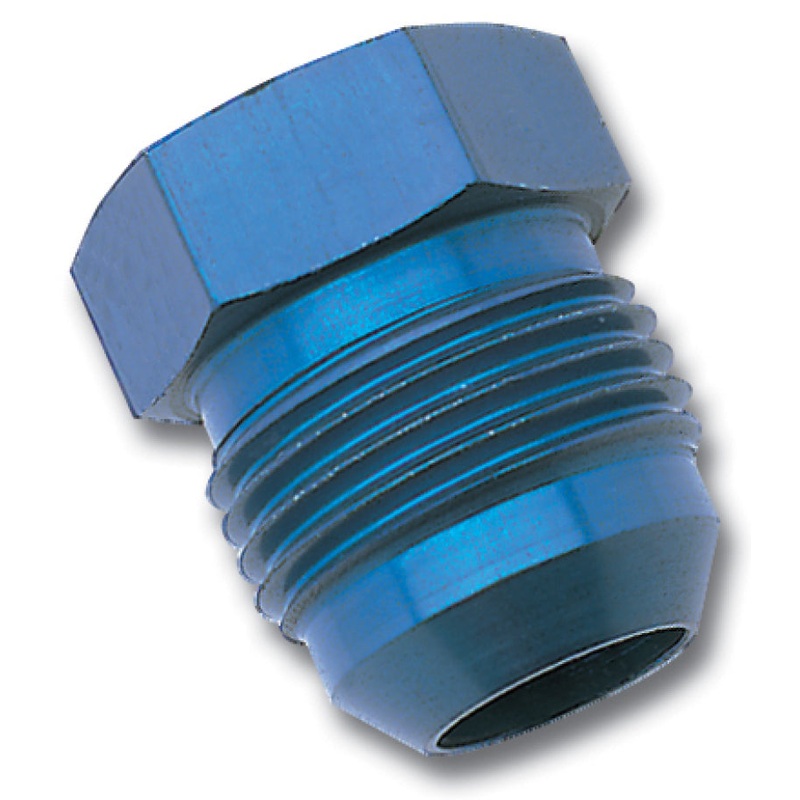 Russell Performance -8 AN Flare Plug (Blue)