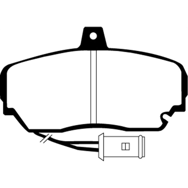 EBC 87-91 Sterling 825 2.5 Greenstuff Front Brake Pads