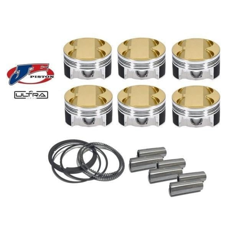JE Ultra Series Forged Pistons Mitsubishi Evo 4 5 6 7 8 9 4G63T 85.5mm +0.5mm -5 cc 10.0:1