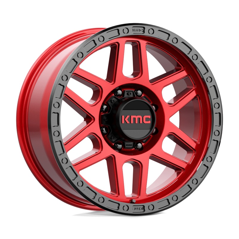 KMC Wheels KM544 Mesa 20″ 8×170 Candy Red With Black Lip