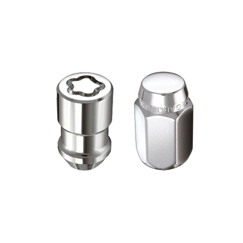 McGard 4 Lug Hex Install Kit w/Locks (Cone Seat Nut) M12X1.5 / 13/16 Hex / 1.5in. Length – Chrome