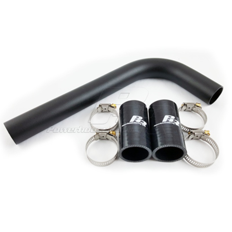 PHR Upper Radiator Pipe, for Non VVT-i, for OEM Supra upper waterneck- Matte black powder coat
