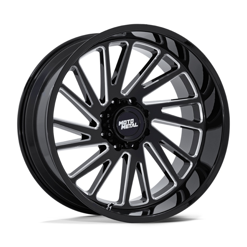 Moto Metal Wheels MO811 Combat 24″ 8×165.1 Gloss Black Milled