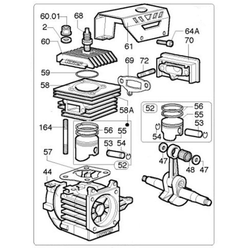164. (K085-164) K80 Cylinder Stud