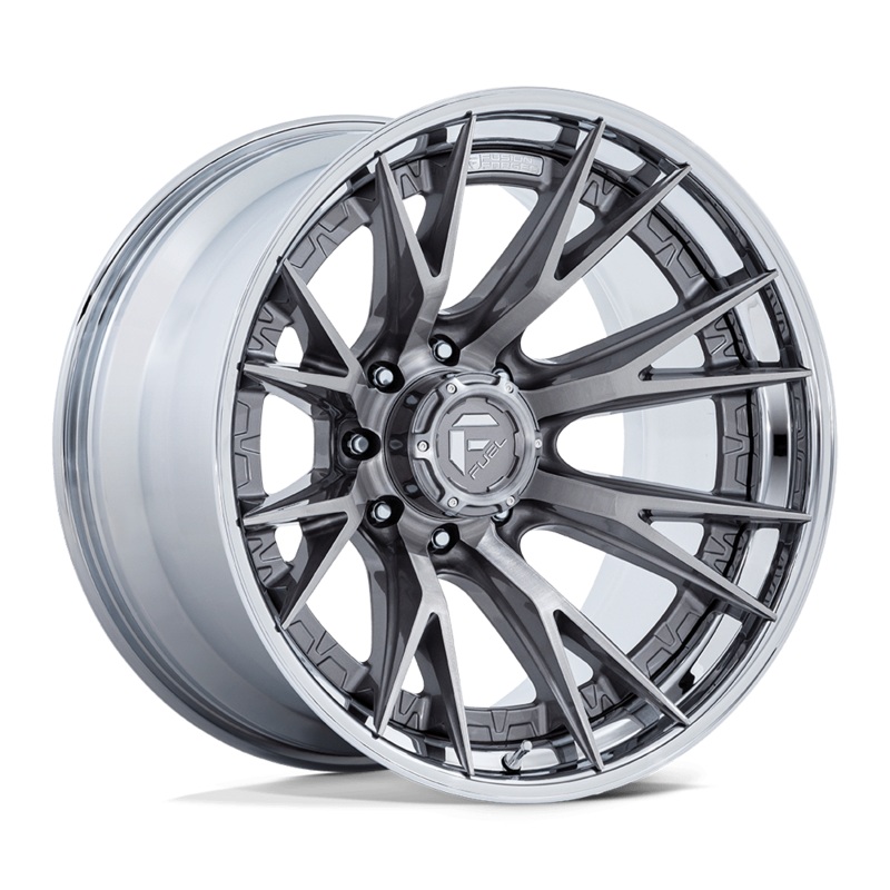 Fuel Wheels FC402 Catalyst 20″ 8×170 Platinum With Chrome Lip