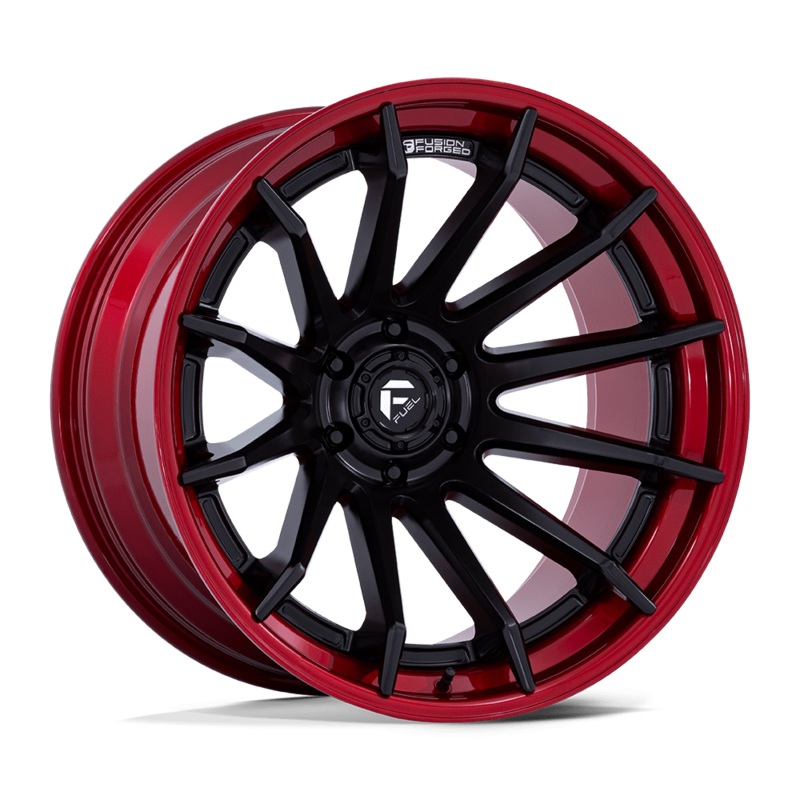 Fuel Wheels FC403 Burn 24″ 6×135 Matte Black With Candy Red Lip