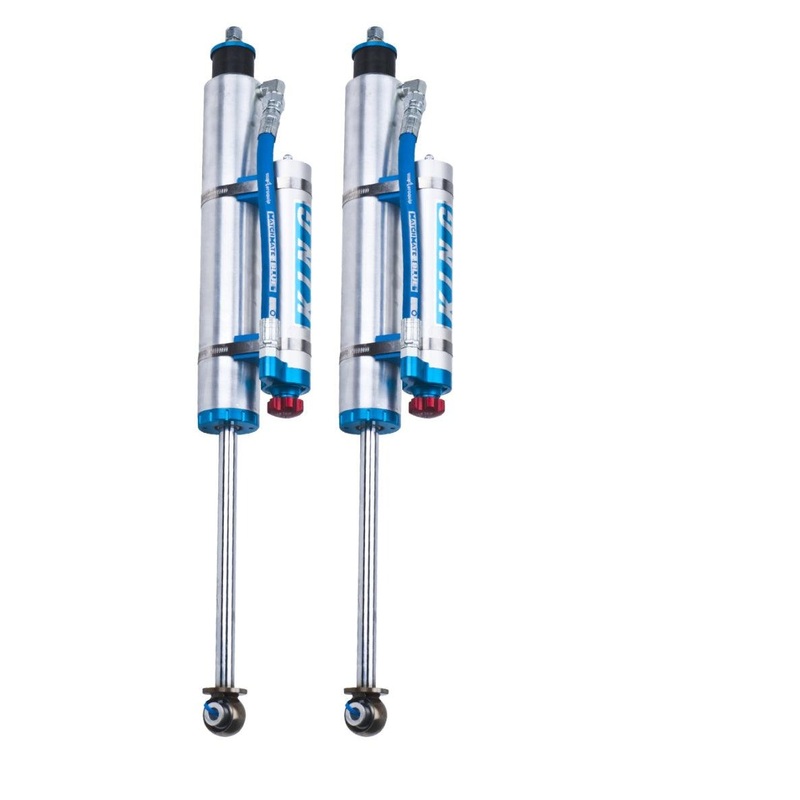King Shocks 97-06 Jeep Wrangler TJ Front 2.5 Dia Piggy Hose Res Shock 3-5in Lift w/Adjuster (Pair)