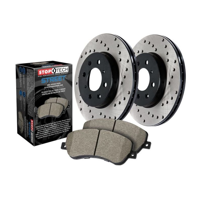 StopTech 00-05 Honda S2000 Four Wheel Drilled Sport Brake Kit