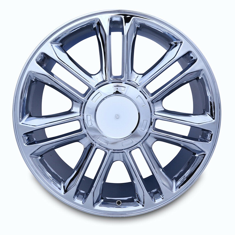 22″ 22×9 Brand New Single Alloy Wheel for Cadillac Escalade ESV EXT 2007-2014 CHROME OEM Quality Replacement Rim