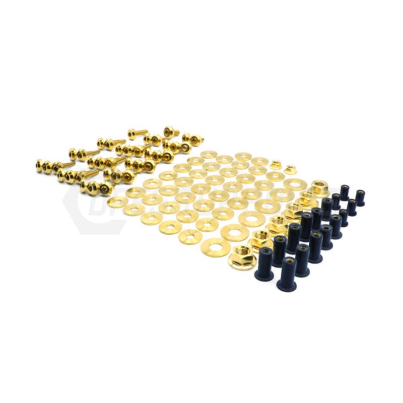 Dress Up Bolts 16-21 Civic Si Stage 3 Titanium Hardware Engine Bay Kit | Blue | HON-058-Ti-BLU