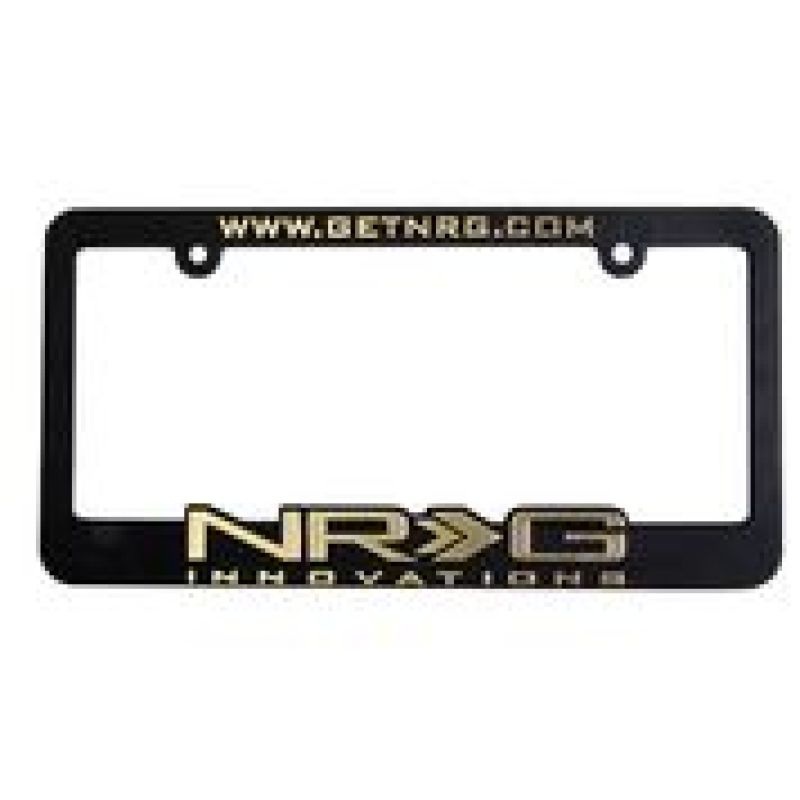 NRG License Plate Frame – Gold