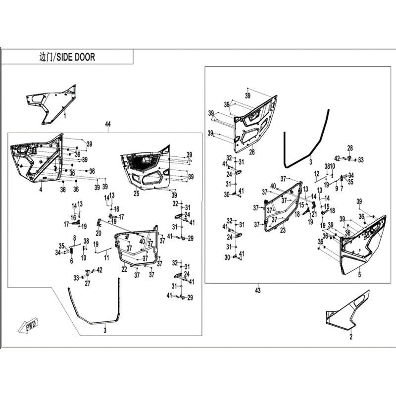Deco Plate Lhdoor Nebula Black by CF Moto