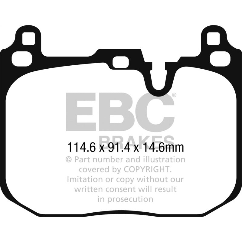 EBC 2015+ Mini Cooper John Cooper Works Redstuff Front Brake Pads
