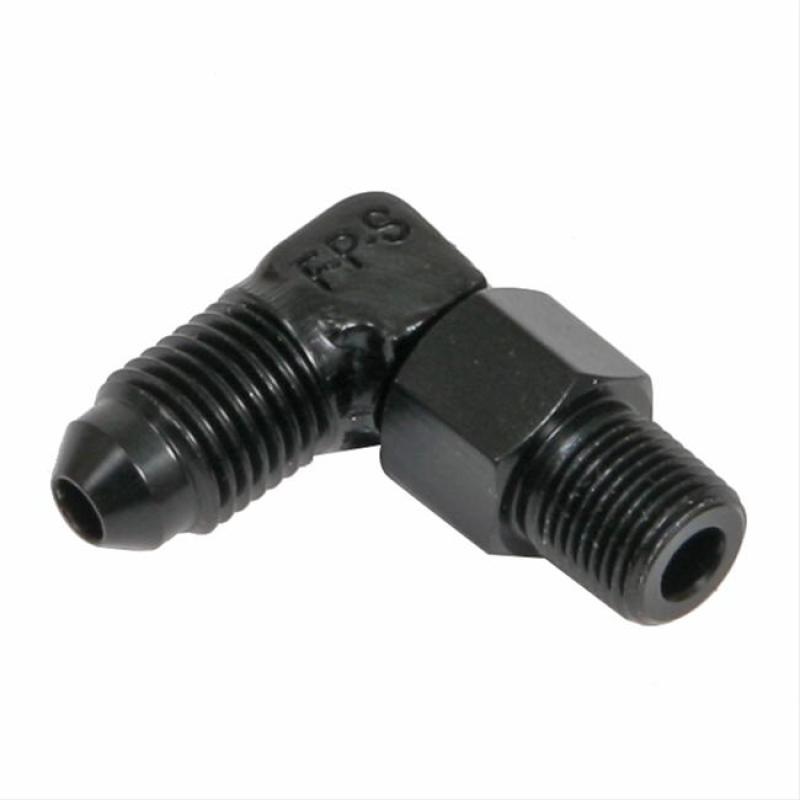 Fragola -10AN x 3/8 NPT 90 Degree Swivel – Black