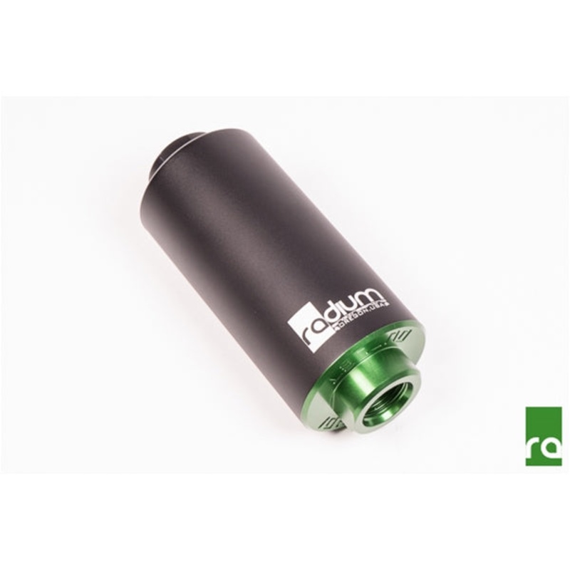 Radium High Flow Fuel Filter – 100 Micron Course Stainless Cloth – Universal