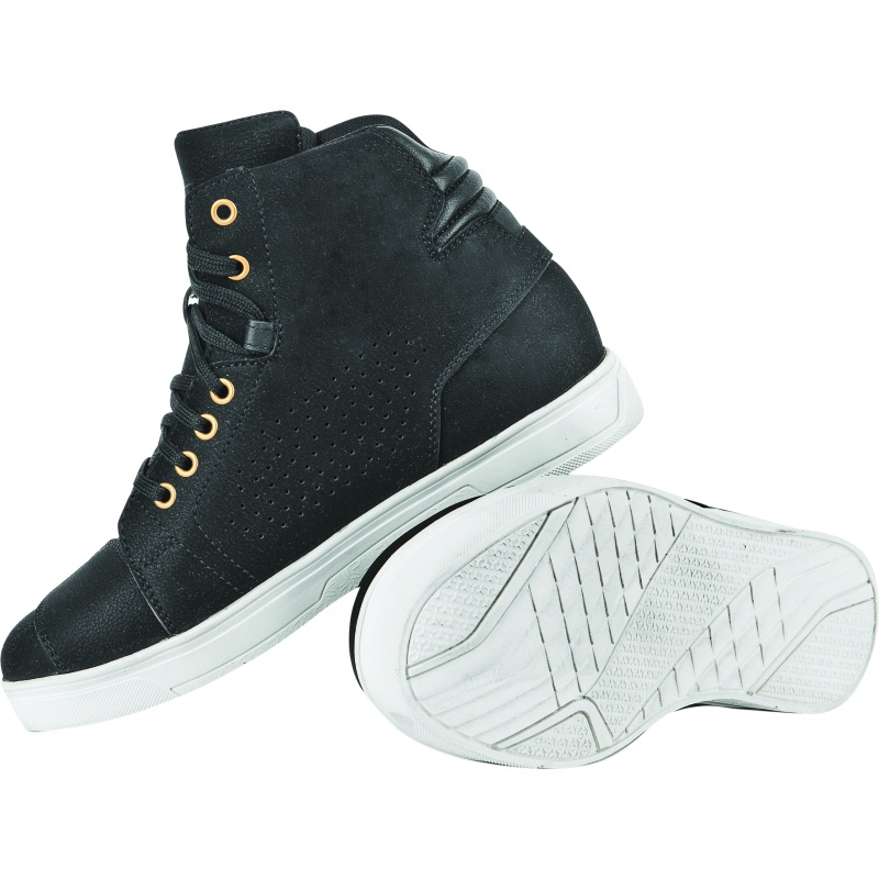 Speed and Strength Mad Dash Leather Shoes Black/White Womens – 6