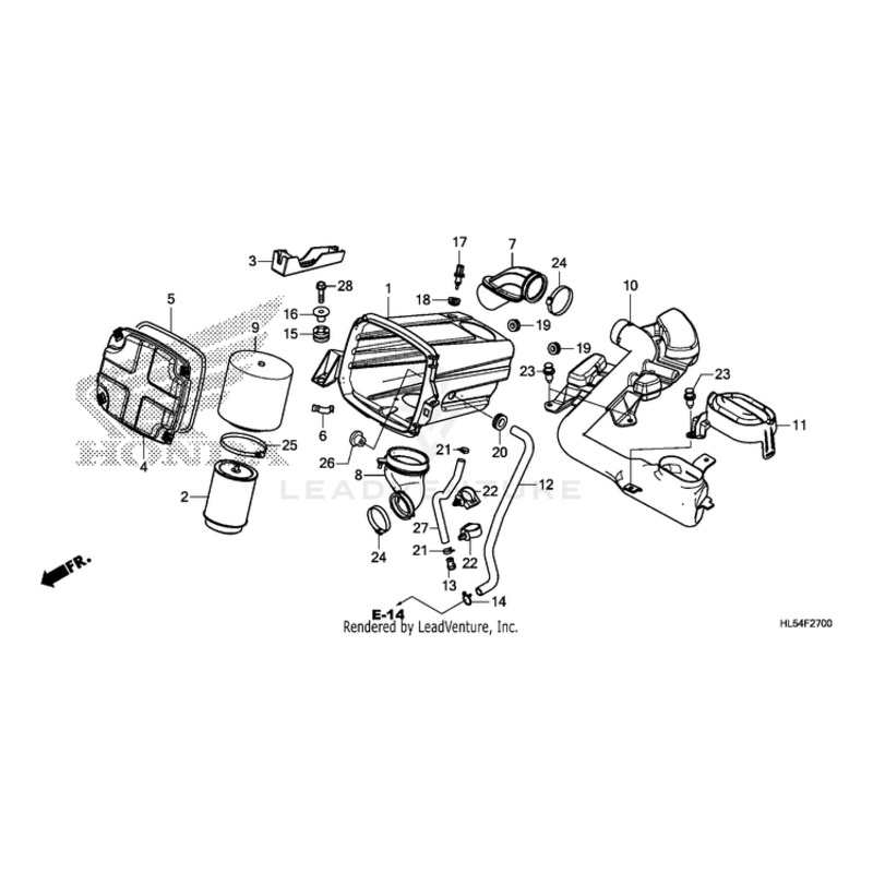 Tube, Air Cleaner Connecting by Honda