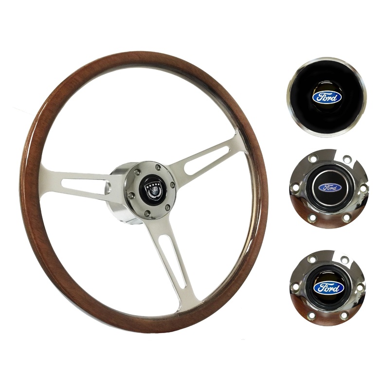 1965-68, 70-77 Ford Truck Steering Wheel Kit | Deluxe Walnut Wood | ST3554