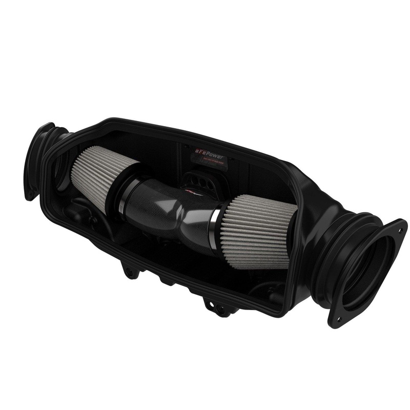 aFe 2020 Corvette C8 Track Series Carbon Fiber Cold Air Intake System With Pro DRY S Filters