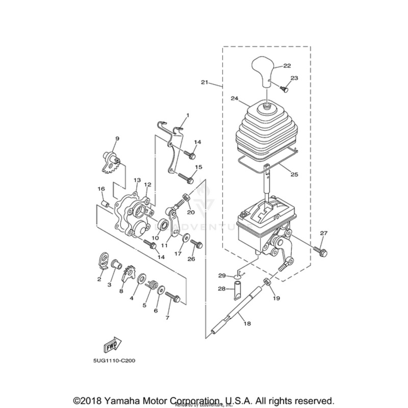 Oil Hose Guide by Yamaha