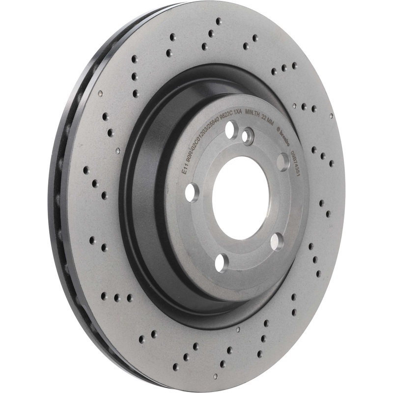 PRIME UV Coated Rear Disc Brake Rotor – 09.B743.51