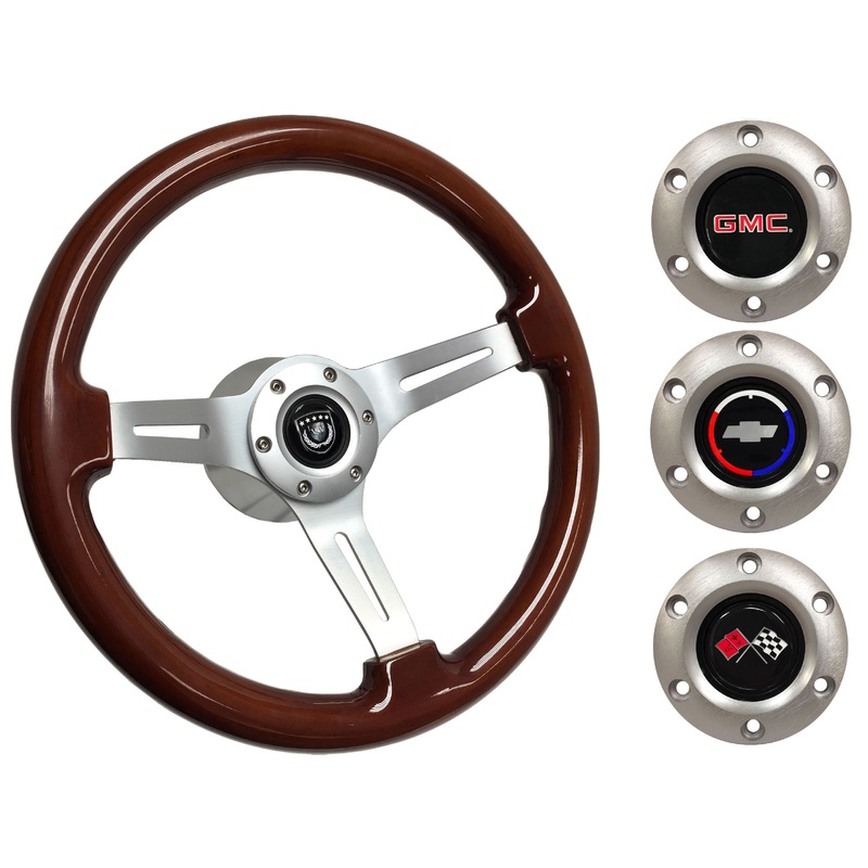 1974-94 Chevy Truck, GMC Steering Wheel Kit | Mahogany Wood | ST3027S