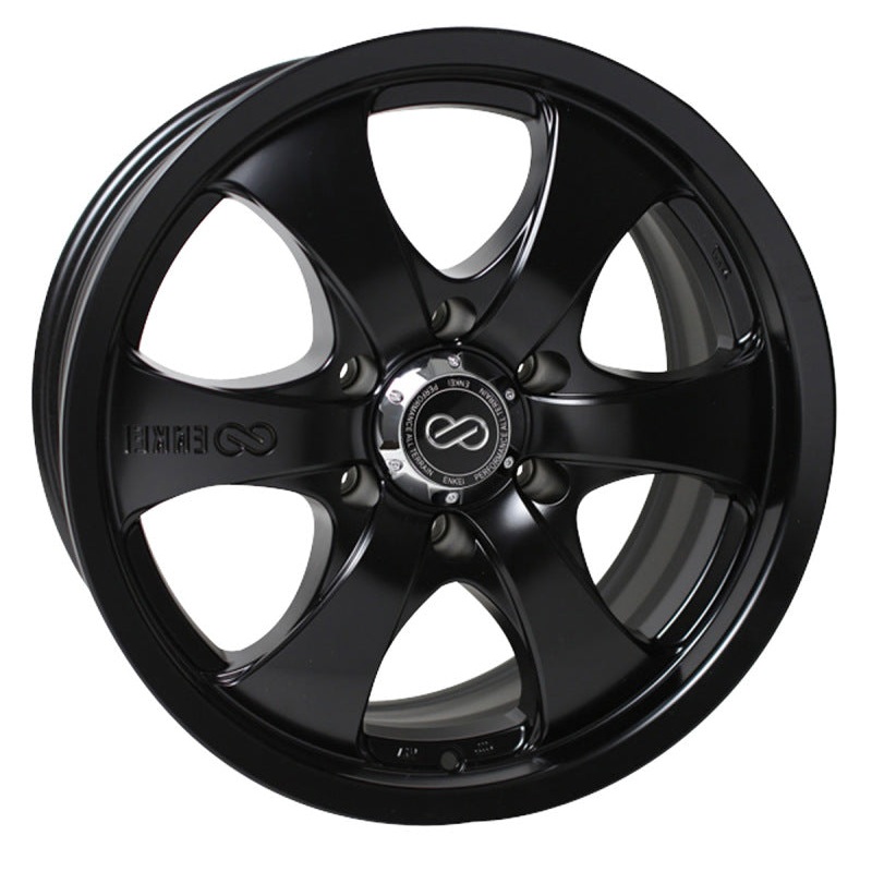 Enkei M6 Universal Truck&SUV 18×8.5 30mm Offset 6×135 Bolt Pattern 87mm Bore Black Wheel
