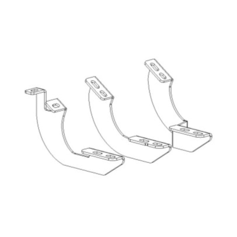 Go Rhino 2024 Toyota Tacoma DC 4dr Mounting Brackets (V-Series V3/RB10 Slim/RB20 Slim) – Tex. Blk
