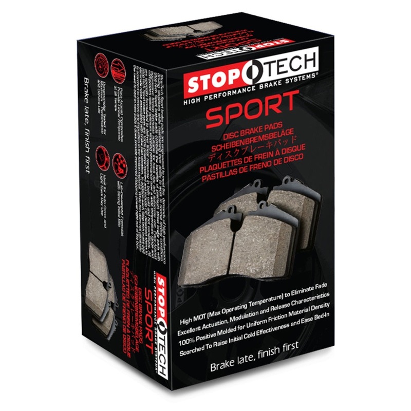 StopTech Sport Brake Pads w/Shims – Rear